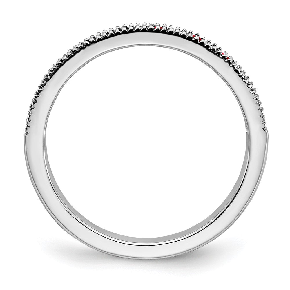 14k white gold ruby and real diamond band rm7245 ru 011 wa