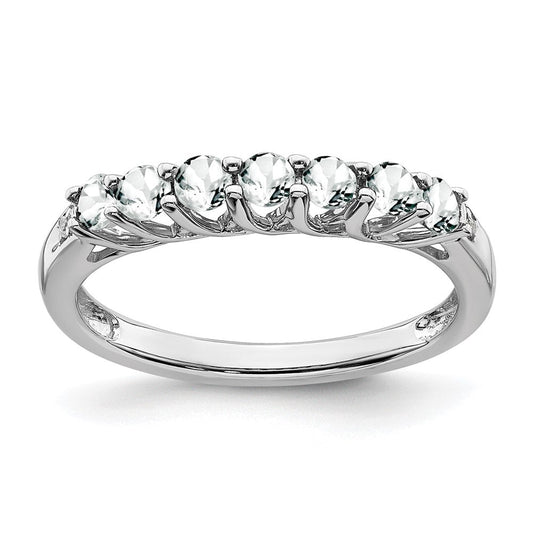 14k white gold topaz and real diamond 7 stone ring rm7411 wt 001 wa