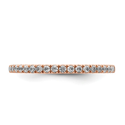 0.24ct. CZ Solid Real 14k White Polished Matching Wedding Wedding Band Ring