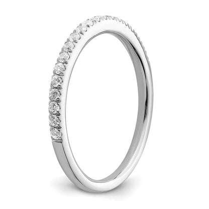 0.25ct. CZ Solid Real 14k White Polished Matching Wedding Wedding Band Ring