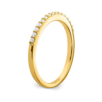 0.18ct. CZ Solid Real 14k Polished Matching Wedding Wedding Band Ring
