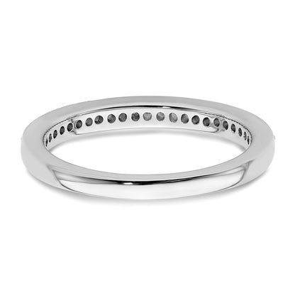 0.16ct. CZ Solid Real 14K White Gold Complete Wedding Wedding Band Ring