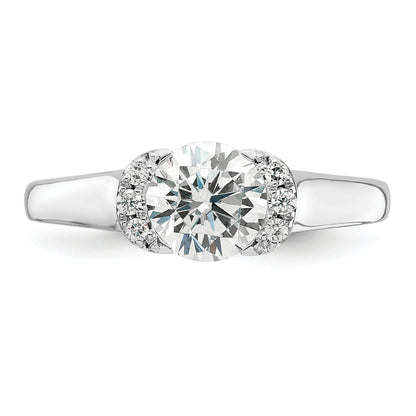 1.00ct. CZ Solid Real 14K White Gold Engagement Ring