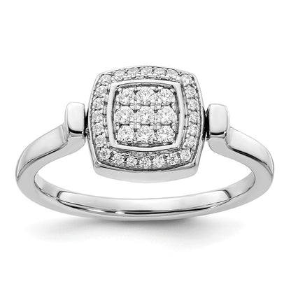 14k white gold polished garnet and real diamond flip ring rm8231 ga 027 wa