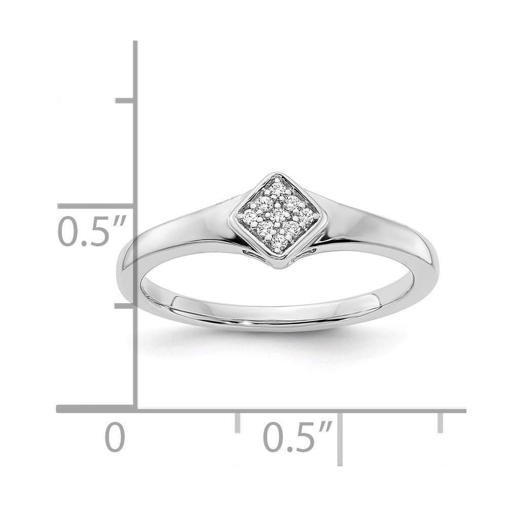 14k white gold polished fancy real diamond ring rm8409 005 wa