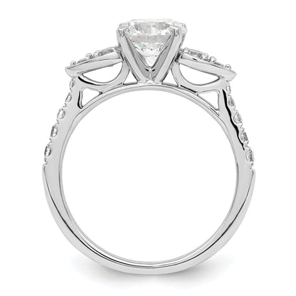 1.25ct. CZ Solid Real 14K White Gold Engagement Ring