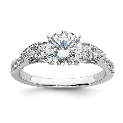 1.25ct. CZ Solid Real 14K White Gold Engagement Ring