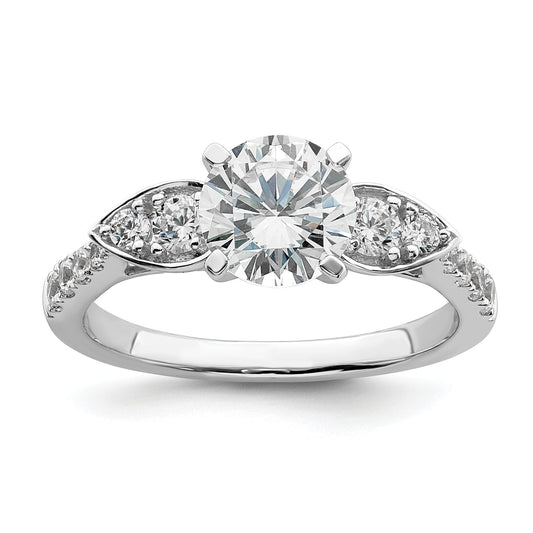 1.25ct. CZ Solid Real 14K White Gold Engagement Ring