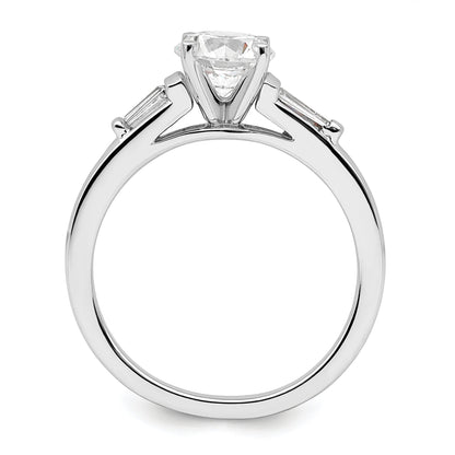 1.00ct. CZ Solid Real 14K White Gold Engagement Ring