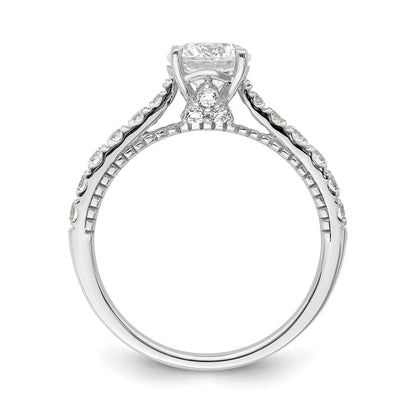 1.00ct. CZ Solid Real 14K White Gold Engagement Ring