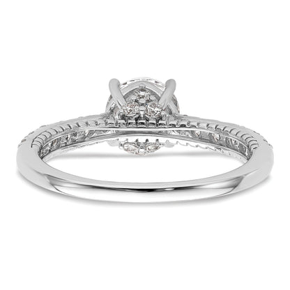 1.00ct. CZ Solid Real 14K White Gold Engagement Ring