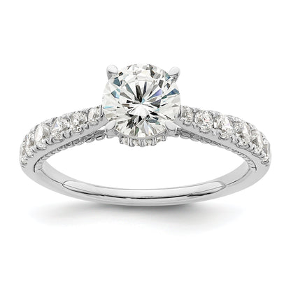 1.00ct. CZ Solid Real 14K White Gold Engagement Ring