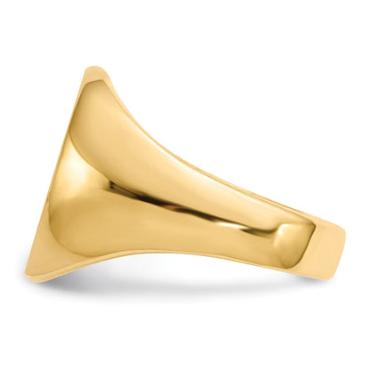 14k yellow gold 18 5x14 0mm open back mens signet ring rs135
