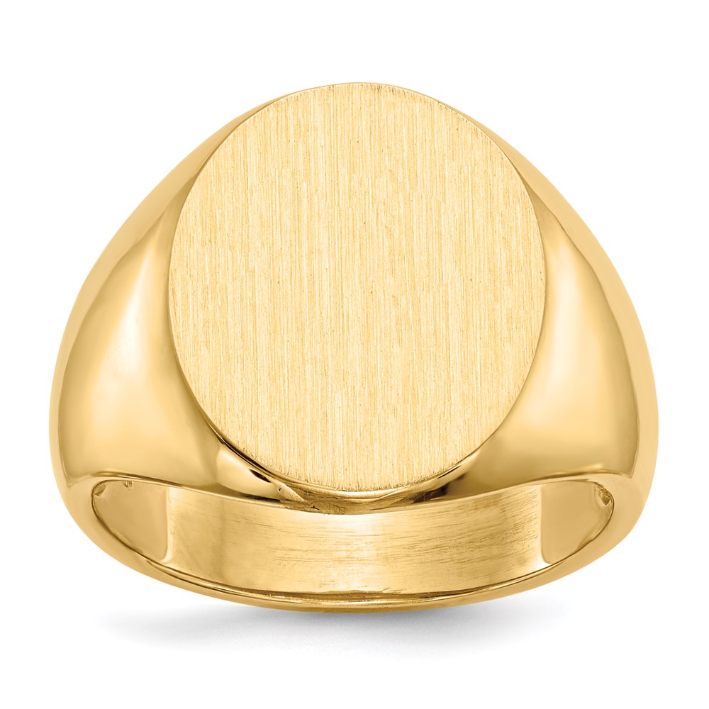 14k yellow gold 18 5x14 0mm open back mens signet ring rs135