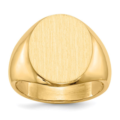 14k yellow gold 18 5x14 0mm open back mens signet ring rs135
