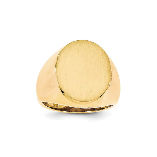 14k yellow gold mens signet ring rs137