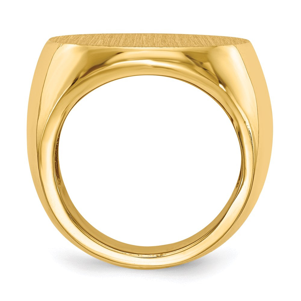 14k yellow gold 21 0x21 5mm open back mens signet ring rs290