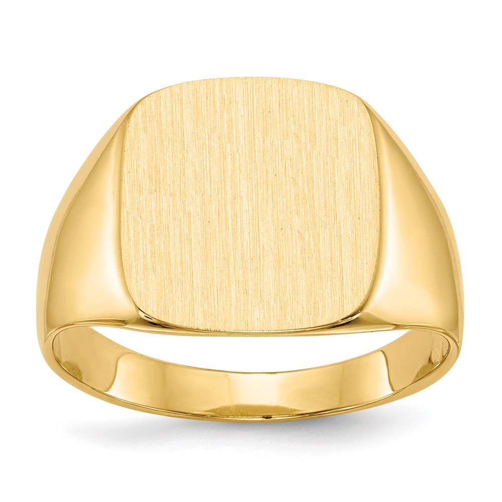 18k yellow gold mens signet ring 8rs311