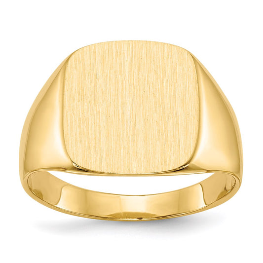 18k yellow gold mens signet ring 8rs311