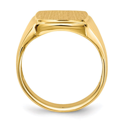 14k yellow gold 14 5x13 0mm open back mens signet ring rs328