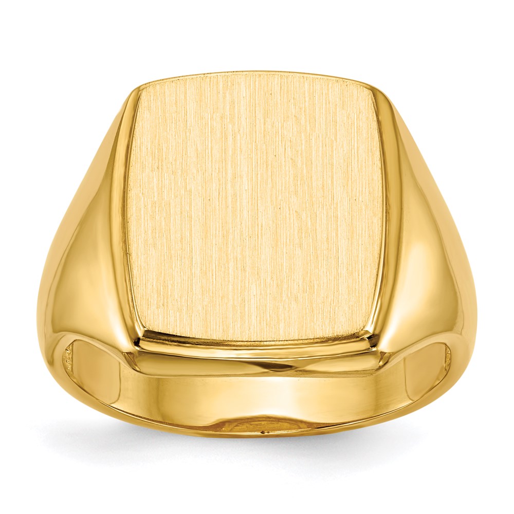 14k yellow gold 14 5x13 0mm open back mens signet ring rs328