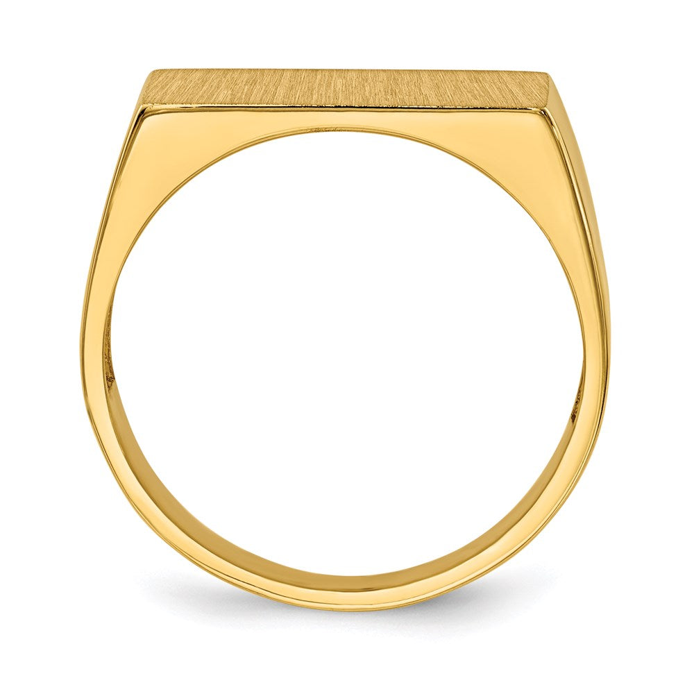 14k yellow gold 8 0x16 5mm open back mens signet ring rs410