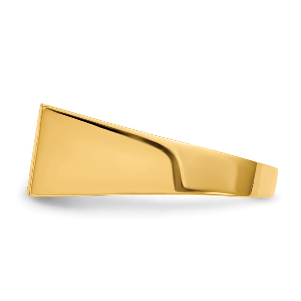 14k yellow gold 8 0x16 5mm open back mens signet ring rs410