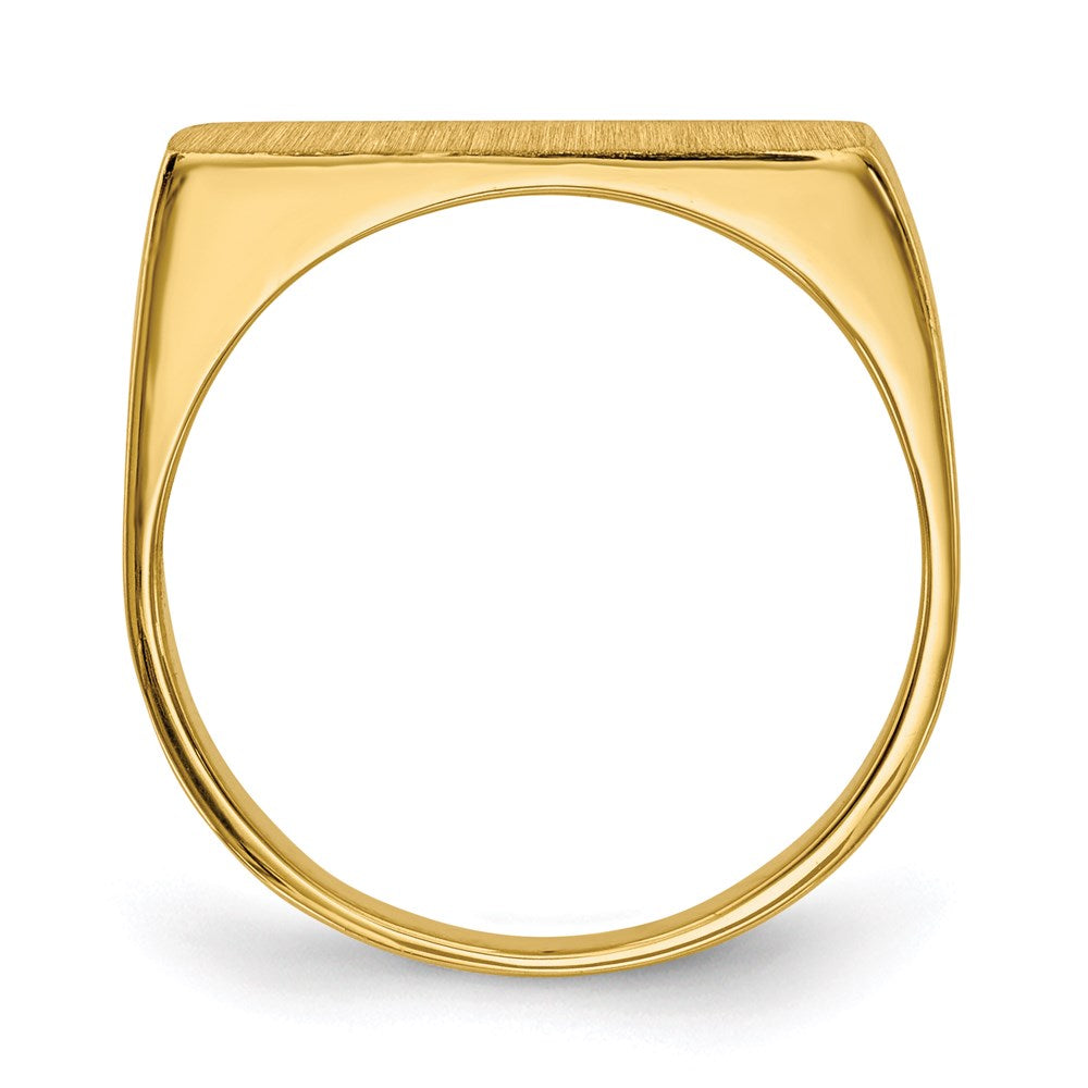 14k yellow gold 5 0x16 5mm closed back signet ring rs414