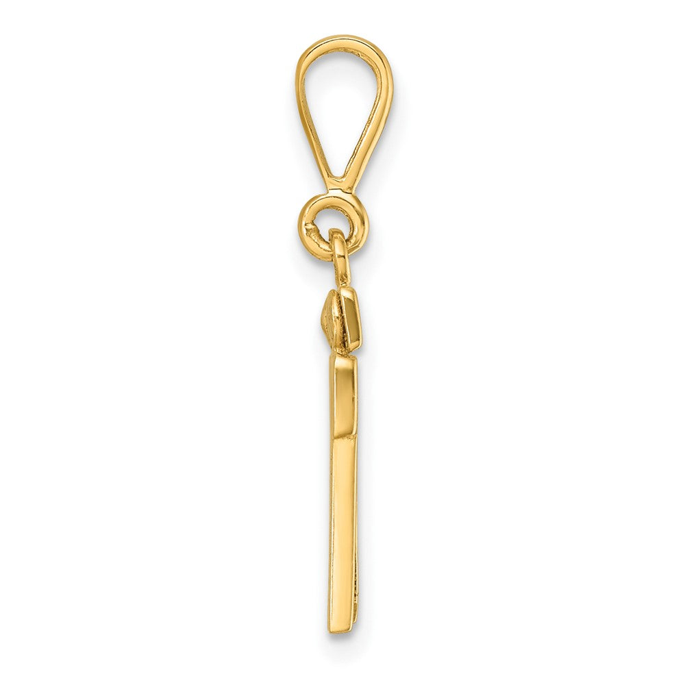 14k Yellow Gold Small Polished Number 16 Charm