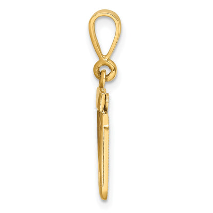 14k Yellow Gold Polished Small Number 20 Charm