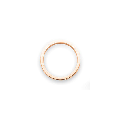 Solid 10K Rose Gold 3mm Tapered Polished Men's/Women's Wedding Band Ring Size 5.5