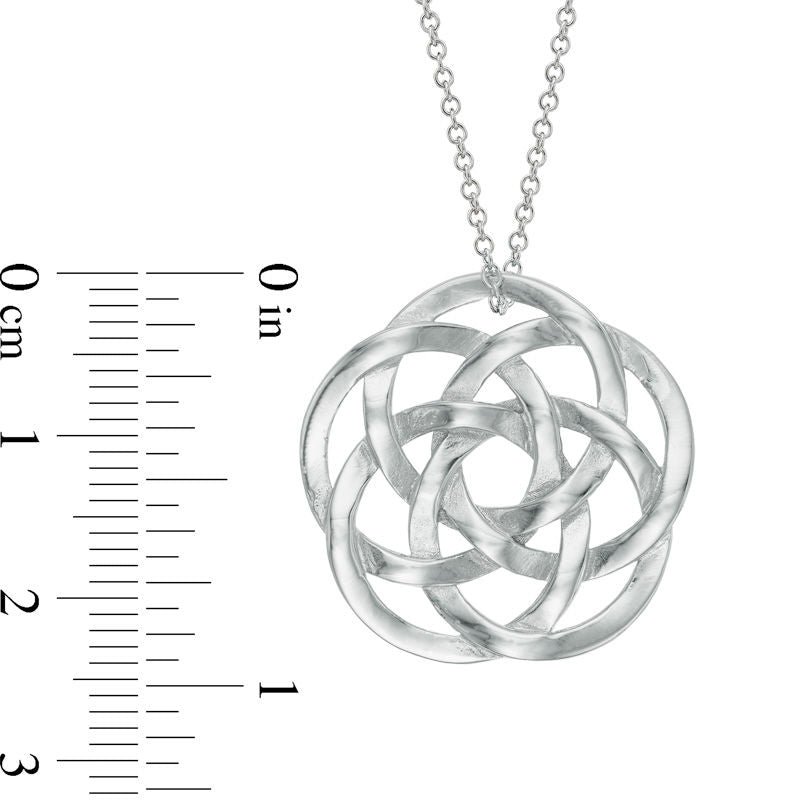 Celtic Knot Pendant in Sterling Silver - 16
