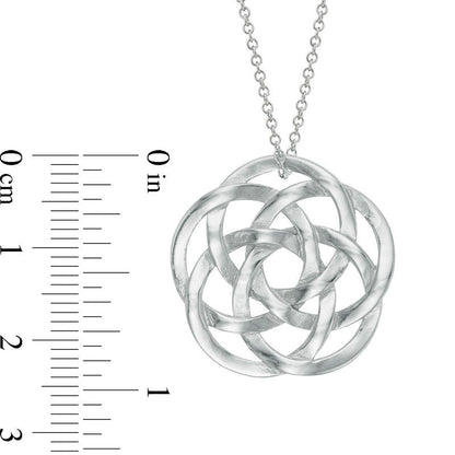 Celtic Knot Pendant in Sterling Silver - 16