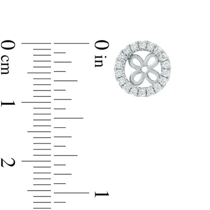 0.33 CT. T.W. Diamond Frame Earring Jackets in 14K White Gold