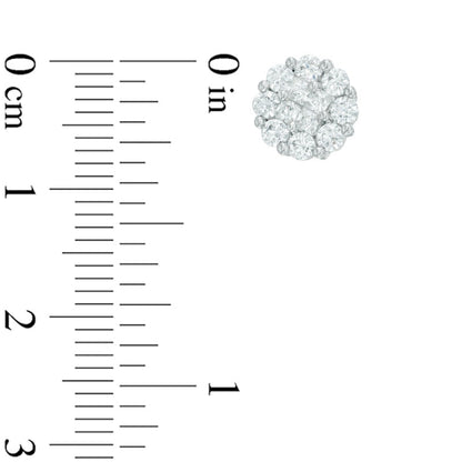 1 CT. T.W. Composite Diamond Stud Earrings in 10K Rose Gold