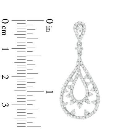 1 CT. T.W. Diamond Pear-Shaped Drop Earrings in 10K White Gold