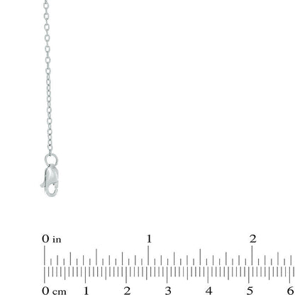 0.1 CT. T.W. Natural Diamond Bar Chain Necklace in Sterling Silver - 18