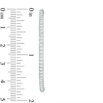 2 CT. T.W. Diamond Inside-Out Hoop Earrings in 14K White Gold