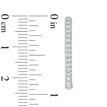 0.5 CT. T.W. Diamond Inside-Out Hoop Earrings in 14K White Gold