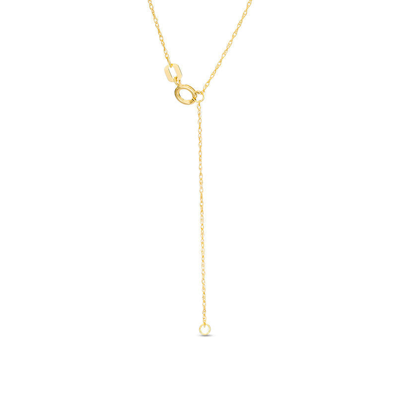 Love" Smiley Face Necklace in 14K Gold"