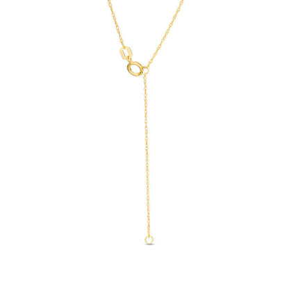 Love" Smiley Face Necklace in 14K Gold"