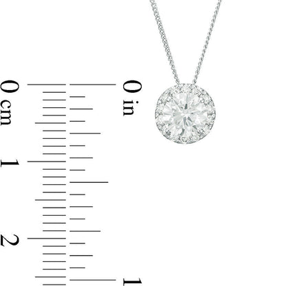 0.75 CT. T.W. Certified Natural Diamond Frame Pendant in 14K White Gold (I/SI2)
