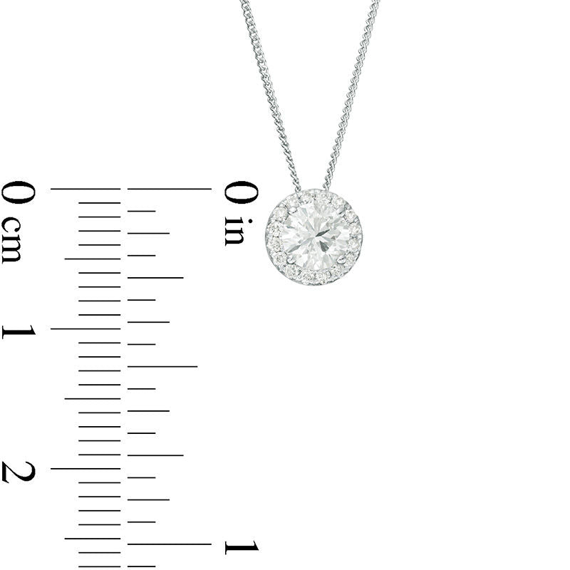 0.5 CT. T.W. Certified Natural Diamond Frame Pendant in 14K White Gold (I/SI2)