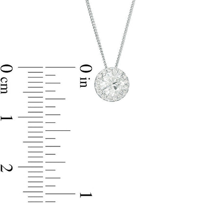 0.5 CT. T.W. Certified Natural Diamond Frame Pendant in 14K White Gold (I/SI2)