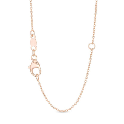 0.25 CT. T.W. Baguette Natural Diamond Zigzag Bezel-Set Necklace in 10K Rose Gold