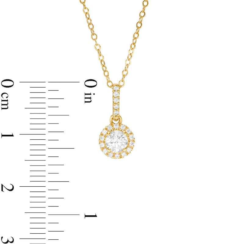 0.38 CT. T.W. Natural Diamond Frame Pendant in 14K Gold