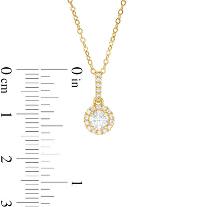 0.38 CT. T.W. Natural Diamond Frame Pendant in 14K Gold