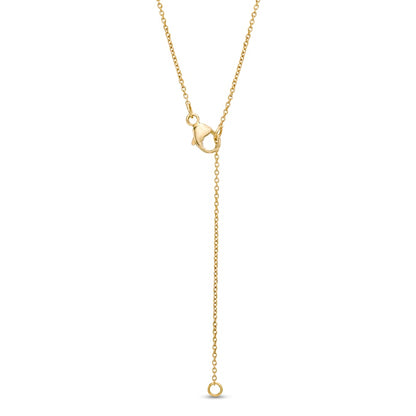 0.13 CT. T.W. Natural Diamond Open Bar Necklace in 14K Gold