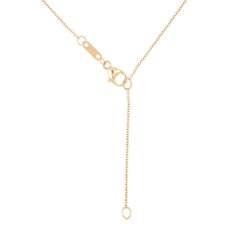 0.17 CT. T.W. Natural Diamond Interlocking XO" Necklace in Sterling Silver with 14K Gold Plate"
