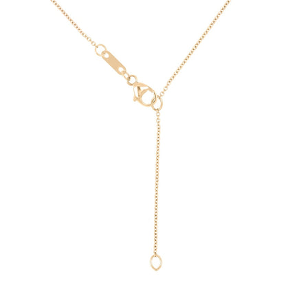 0.17 CT. T.W. Natural Diamond Interlocking XO" Necklace in Sterling Silver with 14K Gold Plate"
